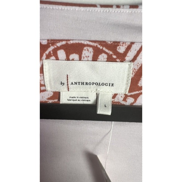 Anthropologie Bodhi Faux Wrap Cropped Red Full Wrap Blouse Top Large NEW - Picture 7 of 10